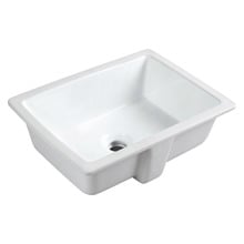 Novo 400mm Gloss White Rectangular Undermount Basin